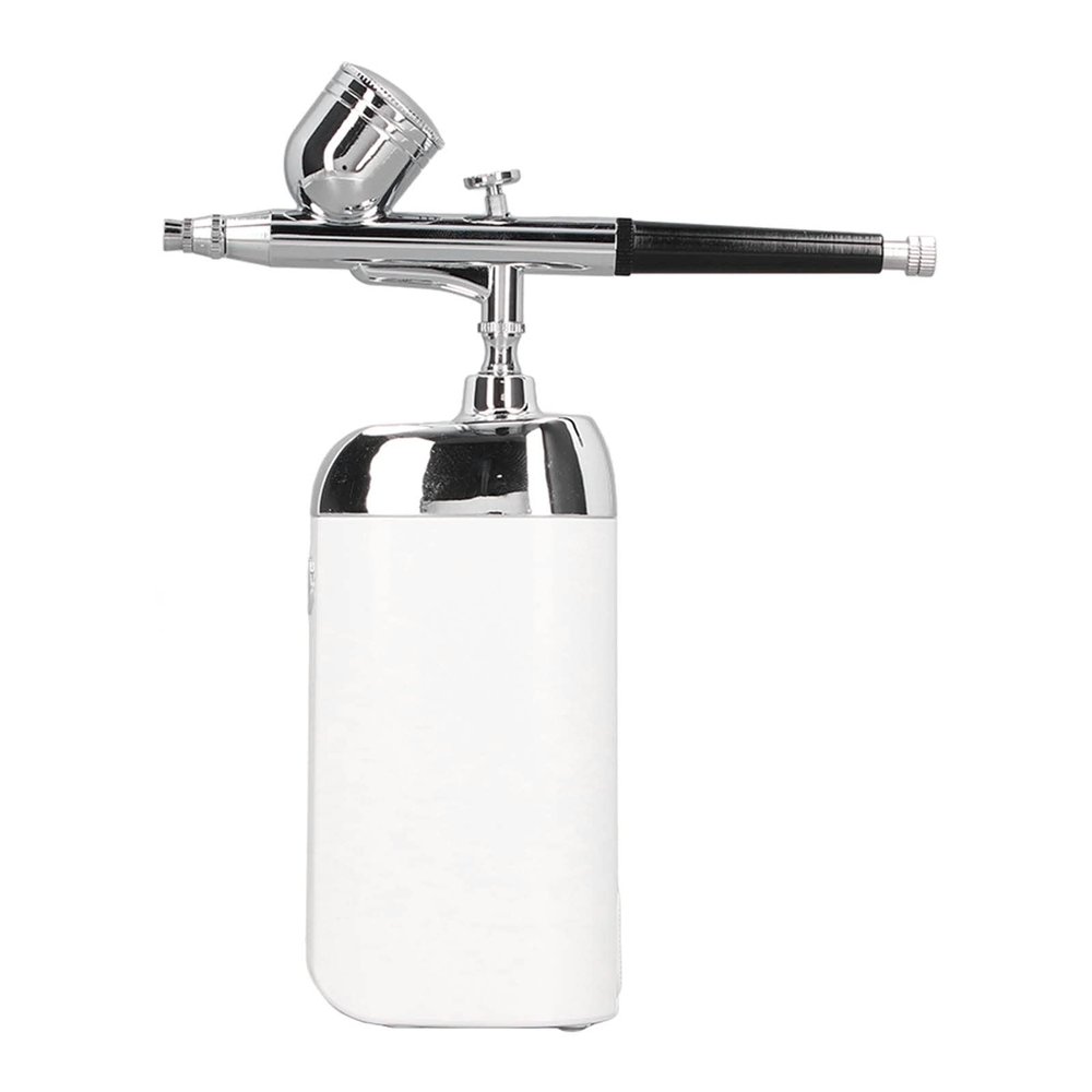 Oxygen Facial Portable Airbrush Cordless Handheld USB Charging Facial Mist Sprayer for Cake Decoration Handheld, Portable and Professional Skincare Magic (White)