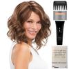 Bundle - 5 items: Mila Wig by Jon Renau, Christy's Wigs Q & A Booklet, 2oz Travel Size Wig Shampoo, Wig Cap & Wide Tooth Comb - Color: 24B22 view 3