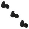 balacoo 12pcs Hair Bun Maker Small Medium Large Plus Large Easy to Use Donut Styler for Neat Charming Updos for Weddings Parties and Daily Styling Black view 1