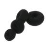 balacoo 12pcs Hair Bun Maker Small Medium Large Plus Large Easy to Use Donut Styler for Neat Charming Updos for Weddings Parties and Daily Styling Black view 2