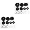 balacoo 44pcs Bun Maker Set Black Hair Styling Accessories U-shaped Clips Elastic Hair Ropes Bun Tools for Elegant Updos Suitable for Dance Boys and Girls Hairstyles view 1