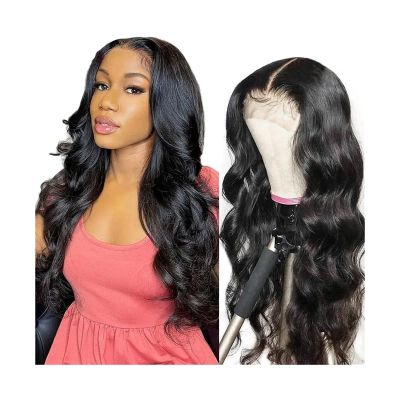 Headband Wig Body Wave Human Hair Wig for Black Women, HD Transparent 13x4 Lace Front Wigs 14-40inches Long Brazilian Human Hair Wig, Natural Black Color Glueless Wigs ( Color : 13X4 lace wig , Size :