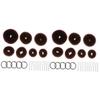 balacoo 44pcs Hair Updo Bun Set Coffee Hair Styling Accessories Elastic Ropes U-shaped Clips Bun Makers for Elegant Hairstyles at Dance and Special Occasions view 1