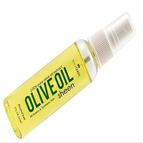 Black Queen Olive Oil Sheen Spray for Locs, Dreadlocks, Twists, Braids, Cornrows, 4C Hair - Moisturizing, Refreshing - 2 oz- Made in the USA (Pack of 3)