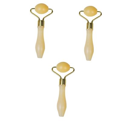 Beaupretty 3pcs Jade Guasha Tool Face Roller for Puffiness Eye Massage Roller Beauty Skin Care Tool