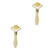 Beaupretty 2pcs Jade Gua Sha Facial Tool Natural Beauty Roller Eye Massager for Skin Care view 1