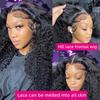 13x6 HD Transparent Human Hair Wigs Glueless 40Inch Deep Wave Wig For Black Women 180% Density Lace Front Wigs (12) view 2