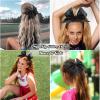 16PCS 8" Large Glitter Cheer Bows for Cheerleaders, CN Sparkly Hair Bows with Elastic Hair Ties Accessories for Teens Girls Women Cheerleading Softball Competition Sports (Black) view 2