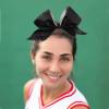 16PCS 8" Large Glitter Cheer Bows for Cheerleaders, CN Sparkly Hair Bows with Elastic Hair Ties Accessories for Teens Girls Women Cheerleading Softball Competition Sports (Black) view 3