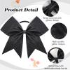 16PCS 8" Large Glitter Cheer Bows for Cheerleaders, CN Sparkly Hair Bows with Elastic Hair Ties Accessories for Teens Girls Women Cheerleading Softball Competition Sports (Black) view 4