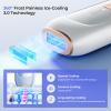 Painless Sapphire Ice Cooling IPL Laser Hair Removal Device for Women and Men Permanent, Unlimited Flashes, Alternative to Salon Hair Removal Safe at Home for Face Bikini Upper Lip Armpits Legs view 3