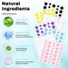 VOZRO Pimple Patches for Face, Cute Pimple Patches Stars, Colorful Hydrocolloid Acne 271Patches 6 Sizes with Salicylic Acid, Tea Tree & Centella Oil (Round,Star,Peach Shapes) view 2