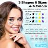 VOZRO Pimple Patches for Face, Cute Pimple Patches Stars, Colorful Hydrocolloid Acne 271Patches 6 Sizes with Salicylic Acid, Tea Tree & Centella Oil (Round,Star,Peach Shapes) view 3