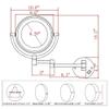 FJYDM Makeup Mirrors Wall Mounted, Magnify Folding Extendable Vanity Mirrors with Lights (Size : 7X) view 4