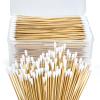 600PCS 6'' Round Long Cotton Swabs - Lint Free Pure Cotton Tips Gun Cleaning Swabs with Durable Stem, Also fit Makeup, Pet Care, Electronic, Household- Case Package(Round Tip) view 1