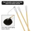 600PCS 6'' Round Long Cotton Swabs - Lint Free Pure Cotton Tips Gun Cleaning Swabs with Durable Stem, Also fit Makeup, Pet Care, Electronic, Household- Case Package(Round Tip) view 3