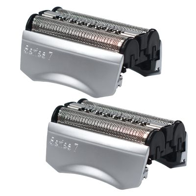 70S Electric Shaver Head Replacement for Braun Series 7, Foil Shaver Replacement Heads Compatible with Braun Series 7 Shavers 720cc, 730cc, 735s, 750cc, 760cc, 790cc, 795cc Shaver Foil, 2 Pack
