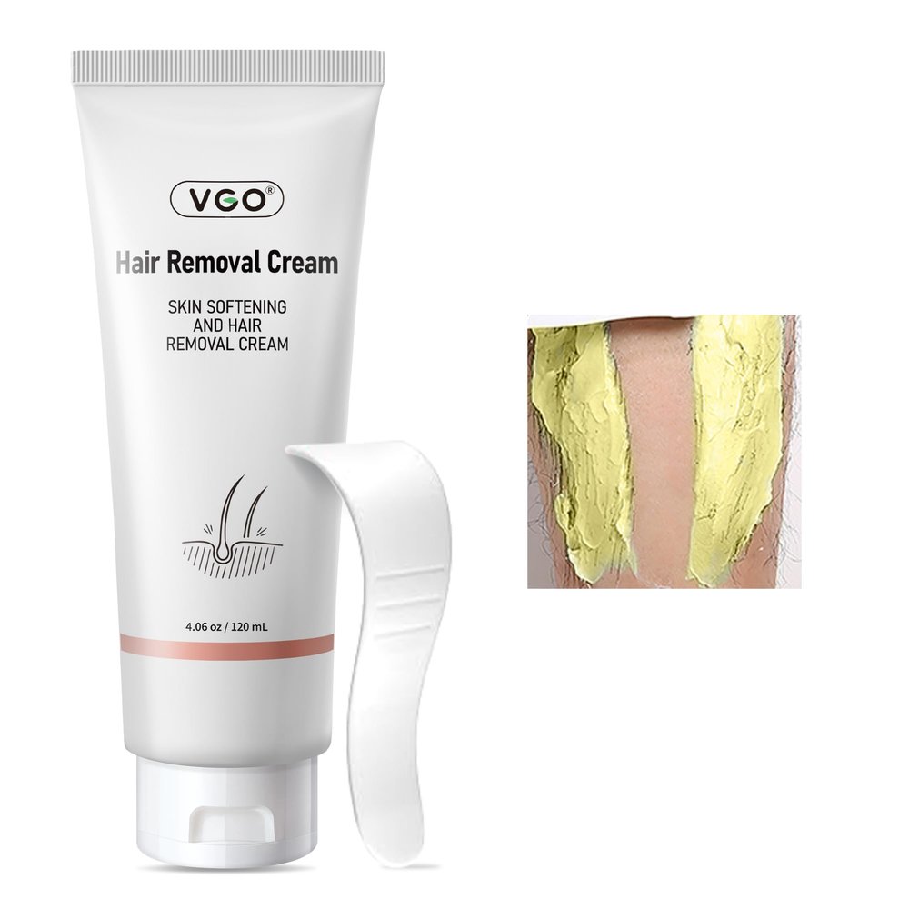 VGO Painless Bikini Gel for Women & Men, Unwanted Hair Removal for All Skin Types, 120ml / 4.06oz