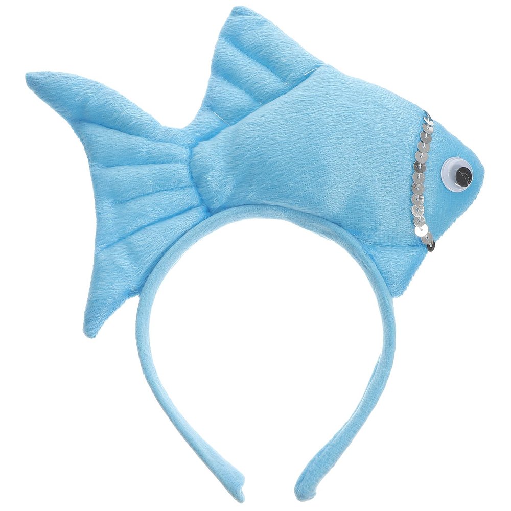Abaodam Fish Headband Cute Goldfish Headdress Cartoon Hair Hoop for Kids Festival Party Cosplay and Face Wash Hair Band