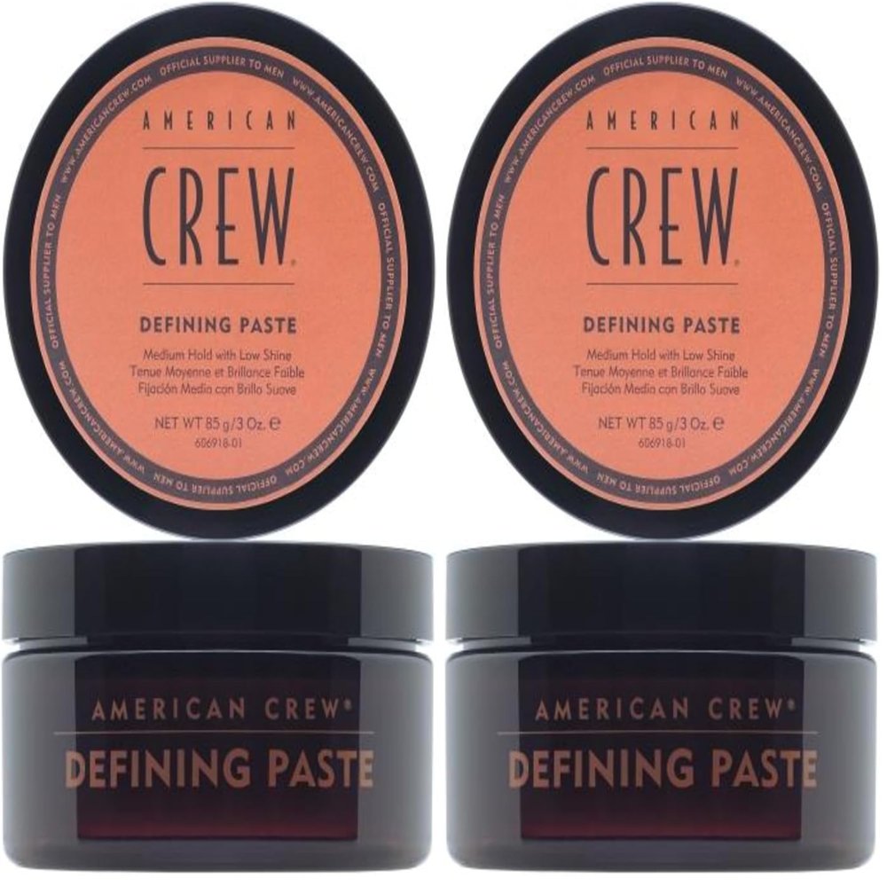 AMERICAN CREW Men's Hair Defining Paste (OLD VERSION), Medium Hold Hair Gel with Low Shine, 3 Oz (Pack of 2)
