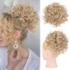 WUODHW Messy Bun Hair Piece Tousled Updo for Women Drawstring meatball head and ponytail Wrap Updo Hair for African American Black view 2