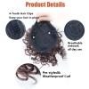 WUODHW Messy Bun Hair Piece Tousled Updo for Women Drawstring meatball head and ponytail Wrap Updo Hair for African American Black view 4