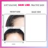 3 pcs White Silicone Hairline Tattoo Skin Scalp Micropigmentation Picture Permanent Makeup Practice Skin (Female Hairline Sheet) view 2