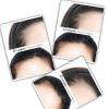 3 pcs White Silicone Hairline Tattoo Skin Scalp Micropigmentation Picture Permanent Makeup Practice Skin (Female Hairline Sheet) view 3