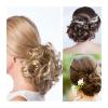 Messy Hair Bun Messy Bun Hair Piece, Elastic Drawstring Wave Curly Scrunchies Ponytail Extension with Comb, Synthetic Curly Hair Bun Chignon Hair Extensions Ponytail Hairpiece for Daily Wear (Color : view 1