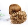Messy Hair Bun Messy Bun Hair Piece, Elastic Drawstring Wave Curly Scrunchies Ponytail Extension with Comb, Synthetic Curly Hair Bun Chignon Hair Extensions Ponytail Hairpiece for Daily Wear (Color : view 3