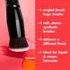 e.l.f. Camo Liquid Blush Brush, Angled Blush Brush Ideal For Applying & Blending Colors On Cheeks, Soft, Dense Bristles, Vegan & Cruelty-free view 3