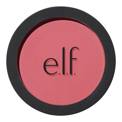 e.l.f. Primer-Infused Matte Blush, Long-Lasting, Lightweight & Buildable Powder Blush, Delivers A Matte Finish, Vegan & Cruelty-Free, Always Tempting