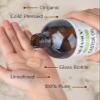 Castor Oil Organic Cold Pressed Unrefined Glass Bottle, 100% Pure and Hexane Free, Ideal for Castor Oil Pack, Skin Care, and Hair Growth, 16 Fl Oz view 3