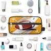 Football Travel Toiletry Bag for Boys Men, Waterproof Hanging Dopp Kit for Women, Shaving Bag with Large Capacity for Travel,Sports Shower (Yellow) view 4