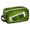 Green Football Travel Toiletry Bag for Boys Men, Waterproof Hanging Dopp Kit for Women, Shaving Bag with Large Capacity for Travel,Sports Shower view 1