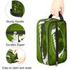 Green Football Travel Toiletry Bag for Boys Men, Waterproof Hanging Dopp Kit for Women, Shaving Bag with Large Capacity for Travel,Sports Shower view 3