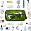 Green Football Travel Toiletry Bag for Boys Men, Waterproof Hanging Dopp Kit for Women, Shaving Bag with Large Capacity for Travel,Sports Shower view 4