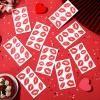 10 Sheets/80pcs Red Fake Lips Temporary Tattoo Stickers,Waterproof Red Kiss Temporary Tattoo Stickers,Sexy Lip Stickers Print for Adult Women Valentines Day Theme Decorations view 3