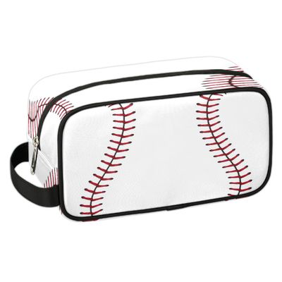 Baseball Travel Toiletry Bag for Boys Men, Waterproof Hanging Dopp Kit for Women, Shaving Bag with Large Capacity for Travel,Sports Shower