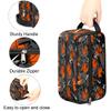 Bardic Travel Toiletry Bag for Boys Men, Waterproof Hanging Dopp Kit for Women, Shaving Bag with Large Capacity for Travel,Sports Shower (Basketball Orange) view 3