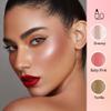3Pc Cream Contour Stick Makeup, Hightlighter Makeup + Bronzer Stick + Cream Blush, Waterproof Cream Contouring Pen Non Stick Non Greasy Long Lasting Lightweight Face Makeup Kit,Fair-Light view 3
