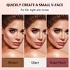 3Pc Cream Contour Stick Makeup, Hightlighter Makeup + Bronzer Stick + Cream Blush, Waterproof Cream Contouring Pen Non Stick Non Greasy Long Lasting Lightweight Face Makeup Kit,Fair-Light view 4