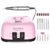 Nail Drill MachineProfessional Electric Nail File Set 35000RPM Nail File Drill Acrylic Nails Kit for Manicure Gel Nail Polish Remover (Pink) view 1