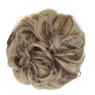 Messy Hair Bun Donut Hair Bun Scrunchie for Women GirlsCurly Wave Synthetic Chignon Hairpiece with Rubber Band, Messy Bun Hair Pieces Extensions Ponytail Hairpiece for Daily Wear (Color : 22H10)
