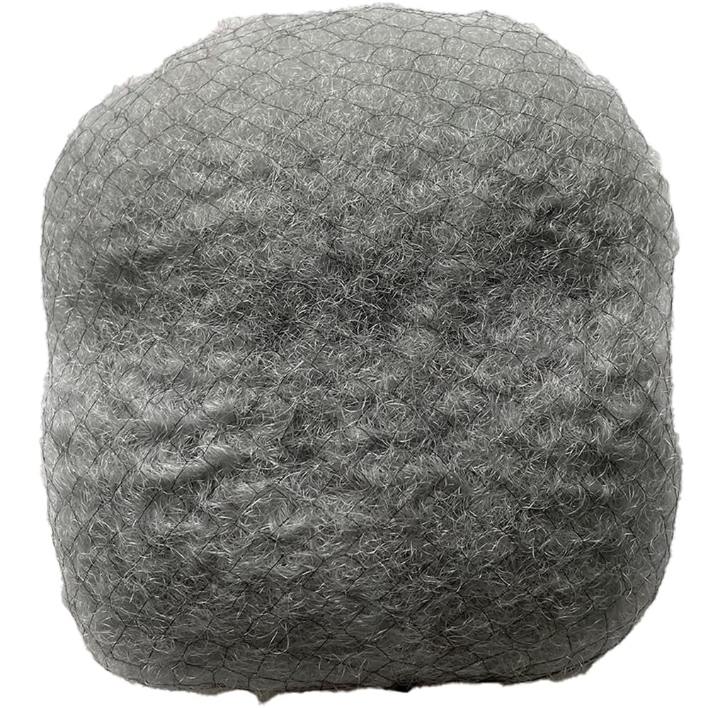 Natural Afro Kinky Bulk Human Hair - Perfect for Dreadlocks, Loc Repair, Extensions, Twists and Braids - 16 Inches Long Grey