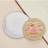 6cm Peony Mirror Retro Handheld Makeup Mirror Portable Metal Mirror view 3