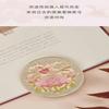 6cm Peony Mirror Retro Handheld Makeup Mirror Portable Metal Mirror view 4