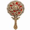 18.2cm Retro Bronze Mirror Makeup Mirror Portable Single Sided Student Exquisite Makeup Mirror view 2