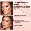 2Pc Cream Contour Stick Makeup, Hightlighter Makeup + Bronzer Stick, Waterproof Cream Contouring Pen Non Stick Non Greasy, Long Lasting Lightweight Finishing Face Makeup Kit, Fair view 4
