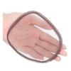 13x14 Light Traceless Fluffy Centre Parting Eight Bangs for Woman Human Hair for White Hair One Piece Three Clips Clip in Hair Toppers for Hair Loss (Dark brown,40cm/16inch centre parting) view 4